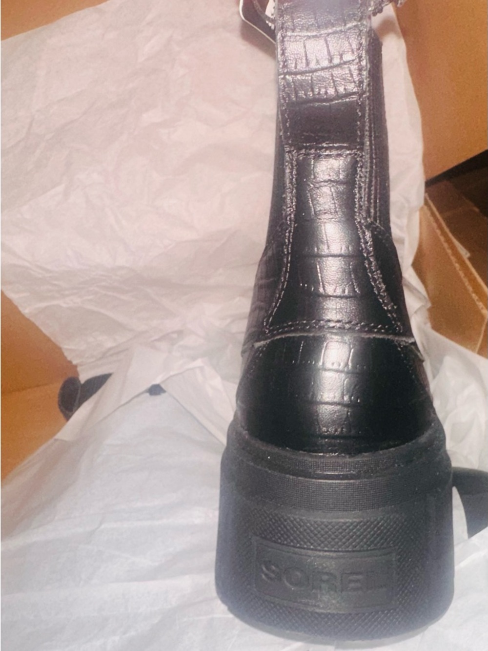 Sorel Caribou X Chelsea Waterproof Boot - Black - Picture 4 of 6